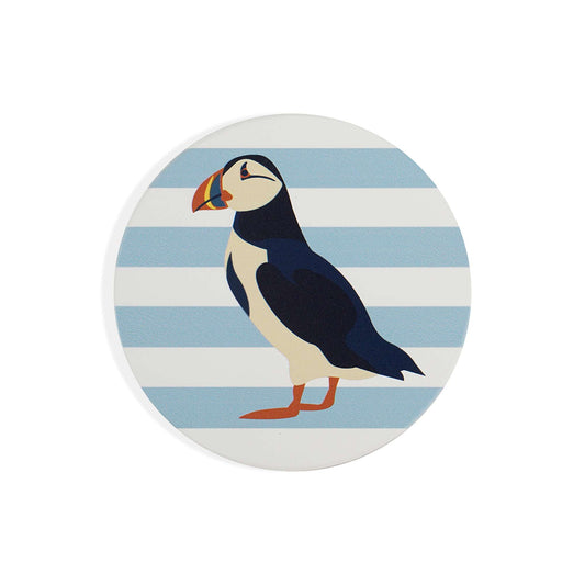 Coaster Ceramic Round - RSPB Puffin (Single)