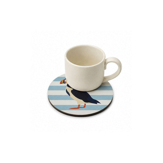 Coaster Ceramic Round - RSPB Puffin (Single)