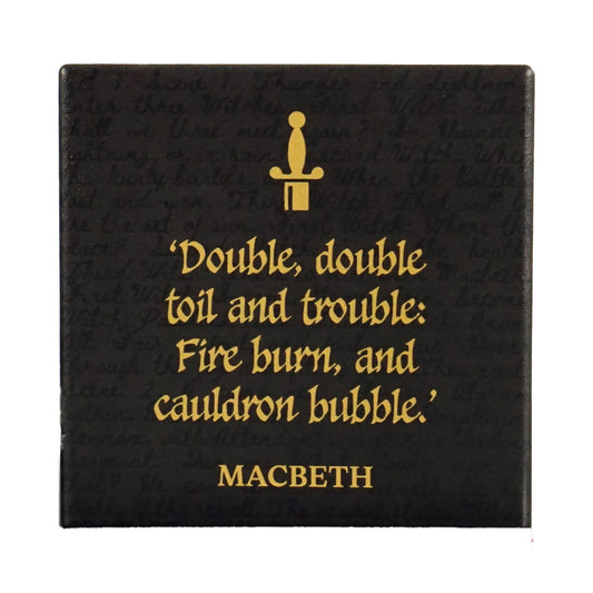 Shakespeare Macbeth Ceramic Quote Coaster