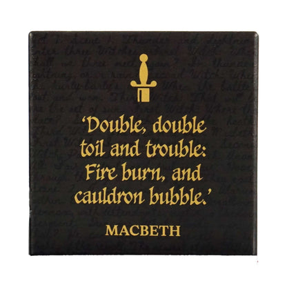 Shakespeare Macbeth Ceramic Quote Coaster