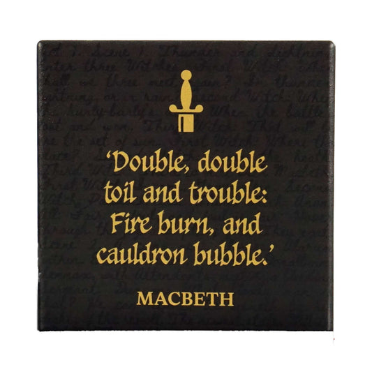 Shakespeare Macbeth Ceramic Quote Coaster