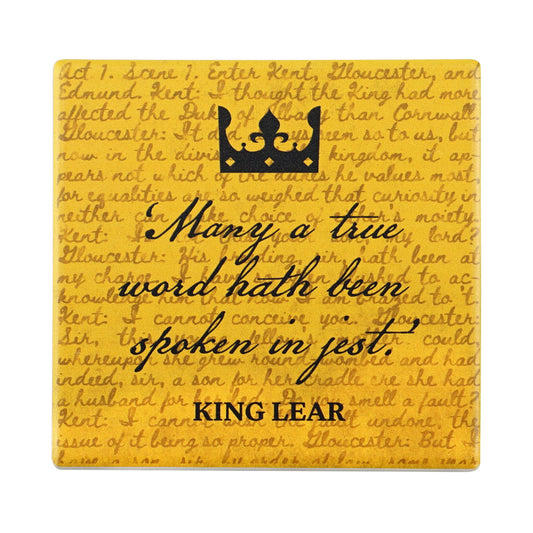 Shakespeare King Lear Ceramic Coaster