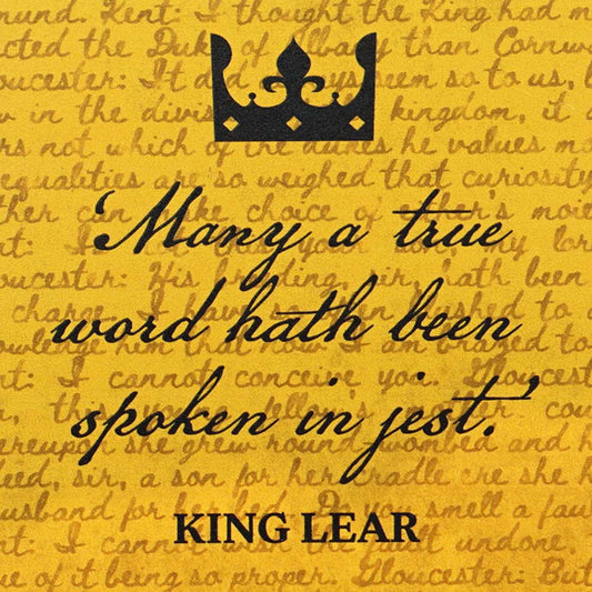 Shakespeare King Lear Ceramic Coaster
