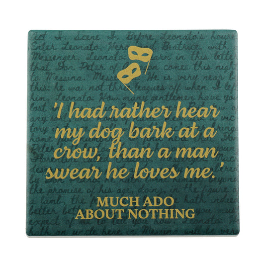 Shakespeare Much Ado Beatrice Ceramic Coaster