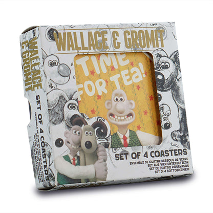 Coasters Set of 4 Ceramic - Wallace & Gromit