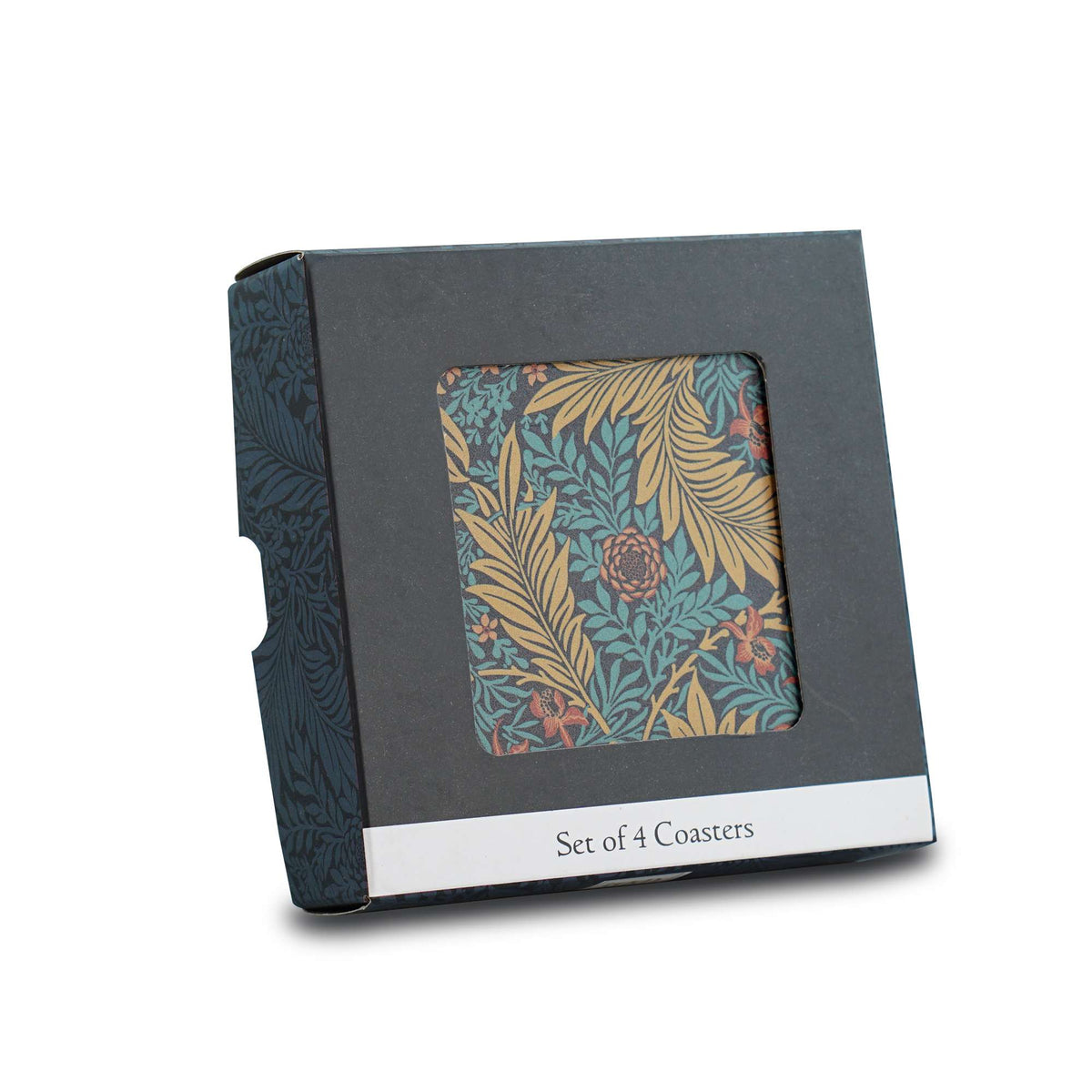 William Morris Larkspur Set of 4 Ceramic Coasters