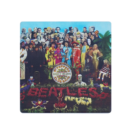 The Beatles Sgt. Pepper Drumhead Square Ceramic Coaster