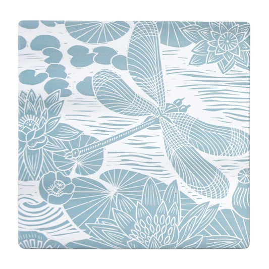 Coasters Set of 2 Ceramic Boxed - Kate Heiss (Powder Blue)