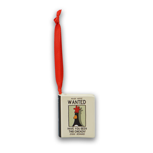 Wallace & Gromit Feathers McGraw Book Shaped Hanging Decoration