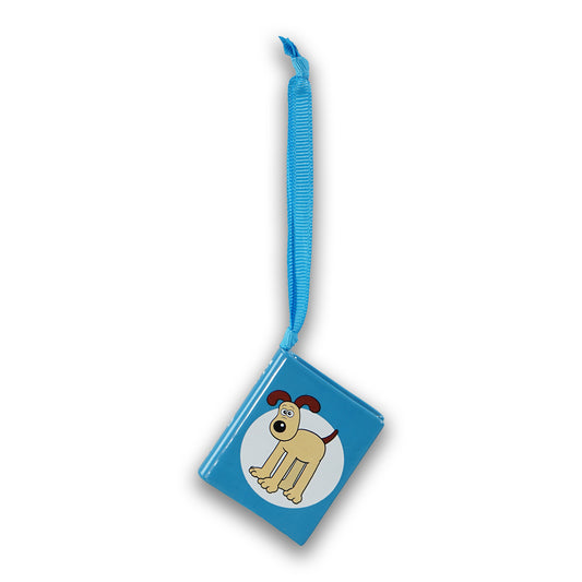 Wallace & Gromit Book Shaped Hanging Decoration featuring Gromit