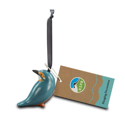 RSPB Kingfisher Ceramic Hanging Decoration
