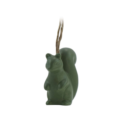Hanging Decoration - Woodland Folk (Green Squirrel)