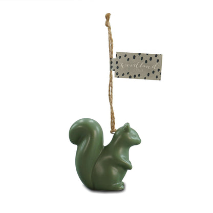 Hanging Decoration - Woodland Folk (Green Squirrel)