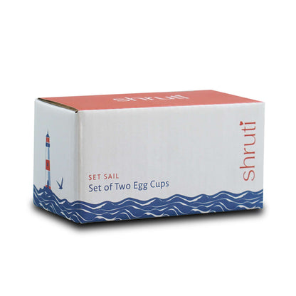 Shruti Coastal Set of 2 Boxed Egg Cups