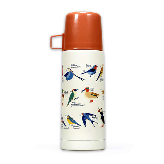 RSPB Puffin, Kingfisher & Robin Thermal Flask - 350ml