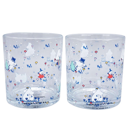 Glass Tumbler (300ml) Set of 2 Boxed - Moomin