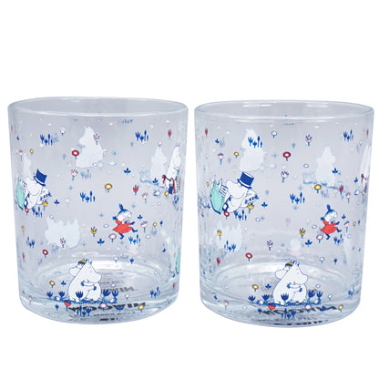 Glass Tumbler (300ml) Set of 2 Boxed - Moomin