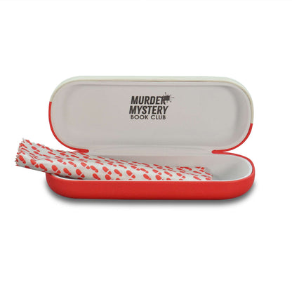 Murder Mystery Book Club Hard Cover Glasses Case with Microfibre cloth from Pulteney Press
