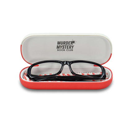 Murder Mystery Book Club Hard Cover Glasses Case with Microfibre cloth from Pulteney Press