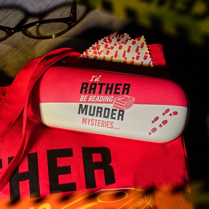 Murder Mystery Book Club Hard Cover Glasses Case with Microfibre cloth from Pulteney Press
