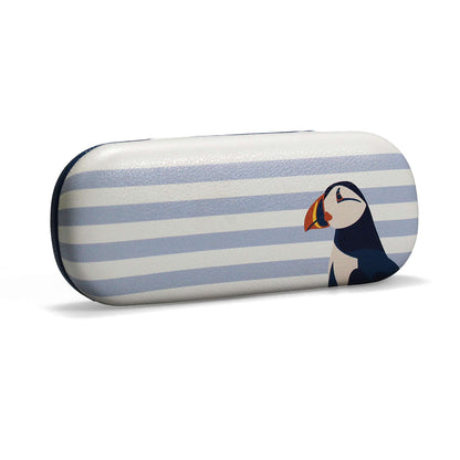 RSPB Puffin Blue Hard Cover Glasses Case