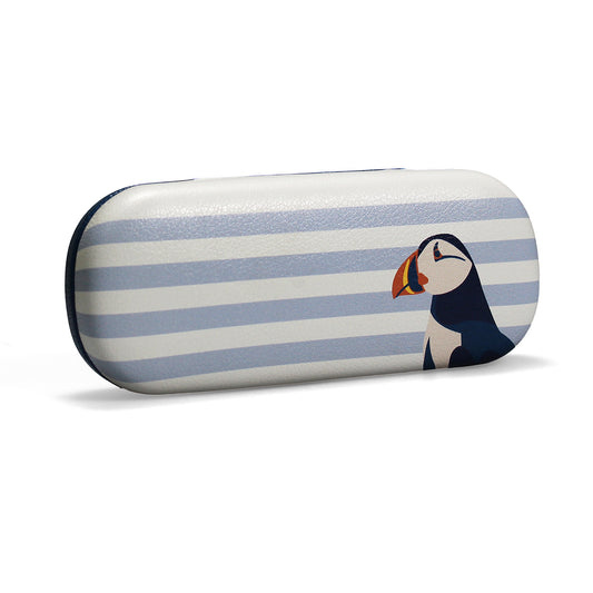 RSPB Puffin Blue Hard Cover Glasses Case