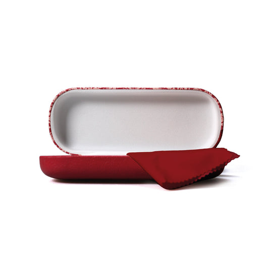 Arts & Crafts Society William Morris Strawberry Thief Raspberry Hard Cover Glasses Case