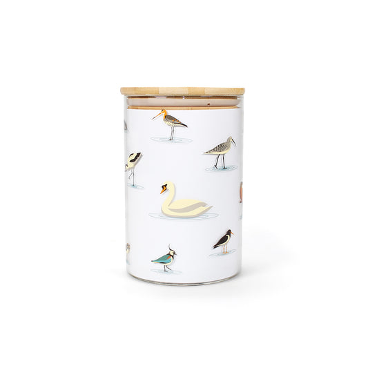 Storage Jar Glass (950ml) - RSPB (Water Birds)
