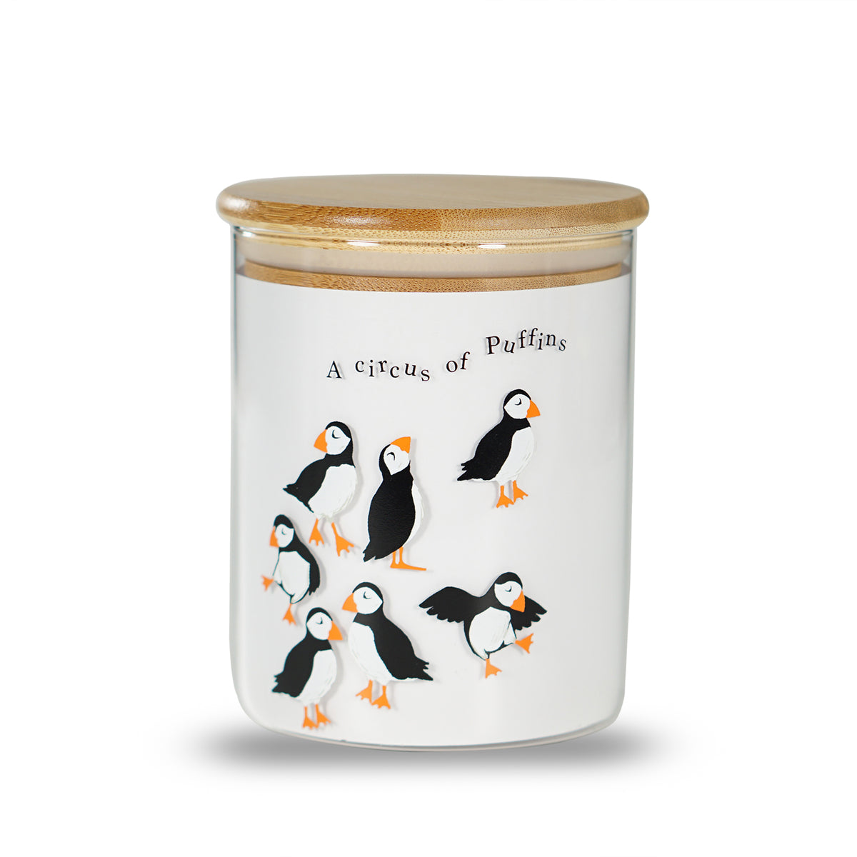 RSPB Circus of Puffins Glass Storage Jar - 750ml