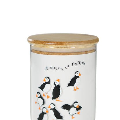 RSPB Circus of Puffins Glass Storage Jar - 750ml