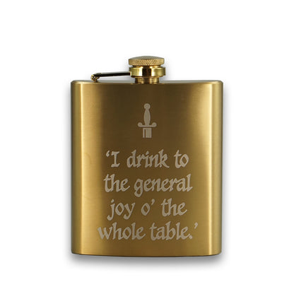 Shakespeare Macbeth 7oz Hip Flask