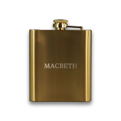 Shakespeare Macbeth 7oz Hip Flask