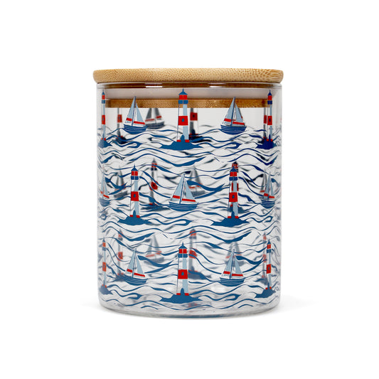 Shruti Coastal Glass Storage Jar 750ml