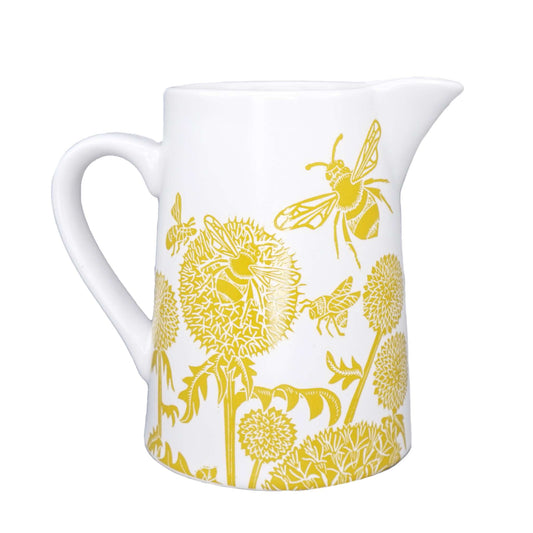 Jug Ceramic (17.5 fl oz) - Kate Heiss (Mustard)