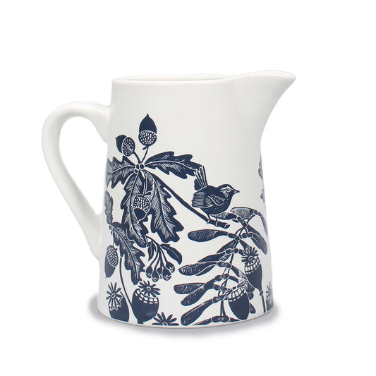 Jug Ceramic (500ml) - Kate Heiss (Woodland Navy)