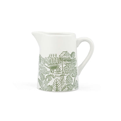 Kate Heiss Woodland Green Allotment Ceramic Jug - 500ml