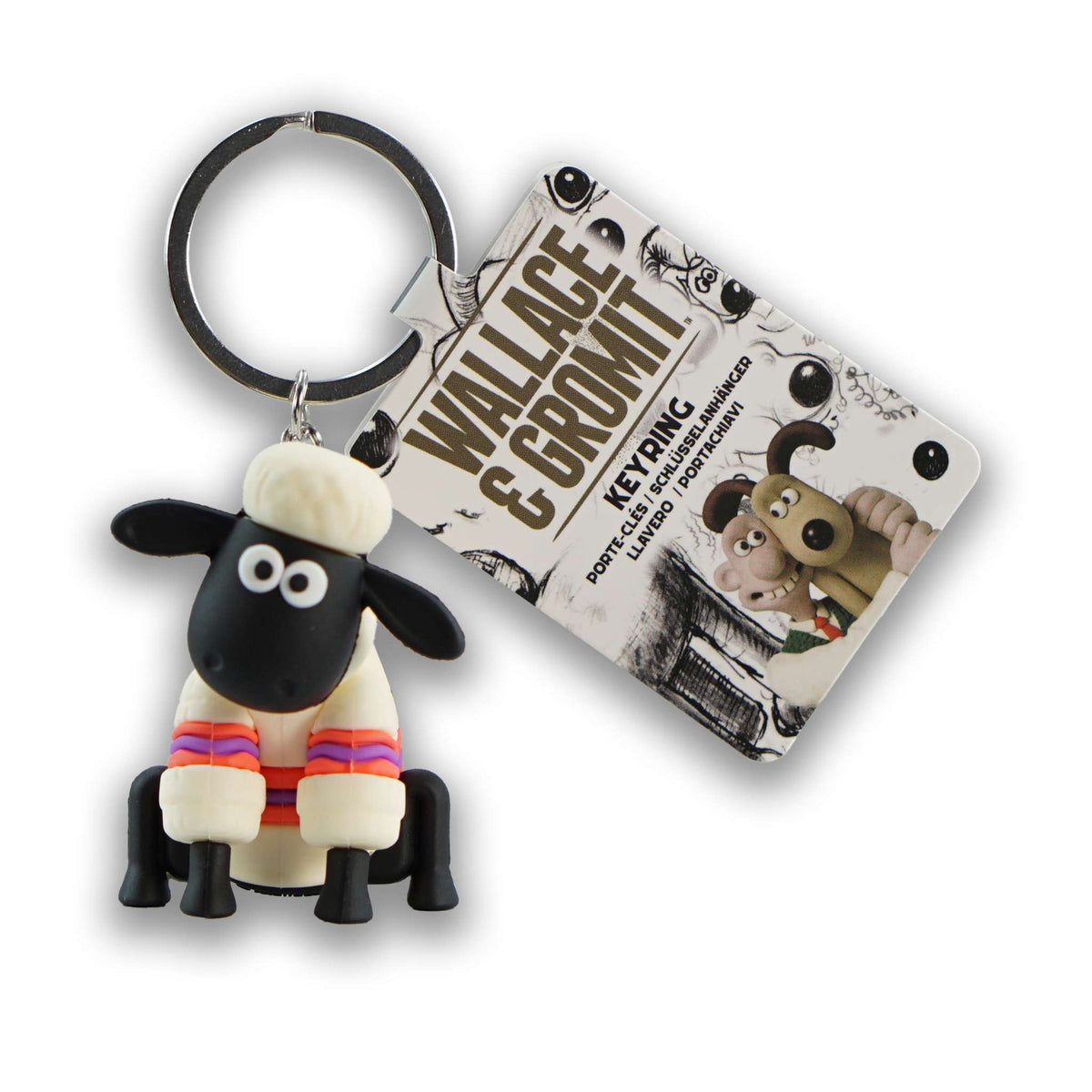 Keyring PVC - Wallace & Gromit (Shaun)