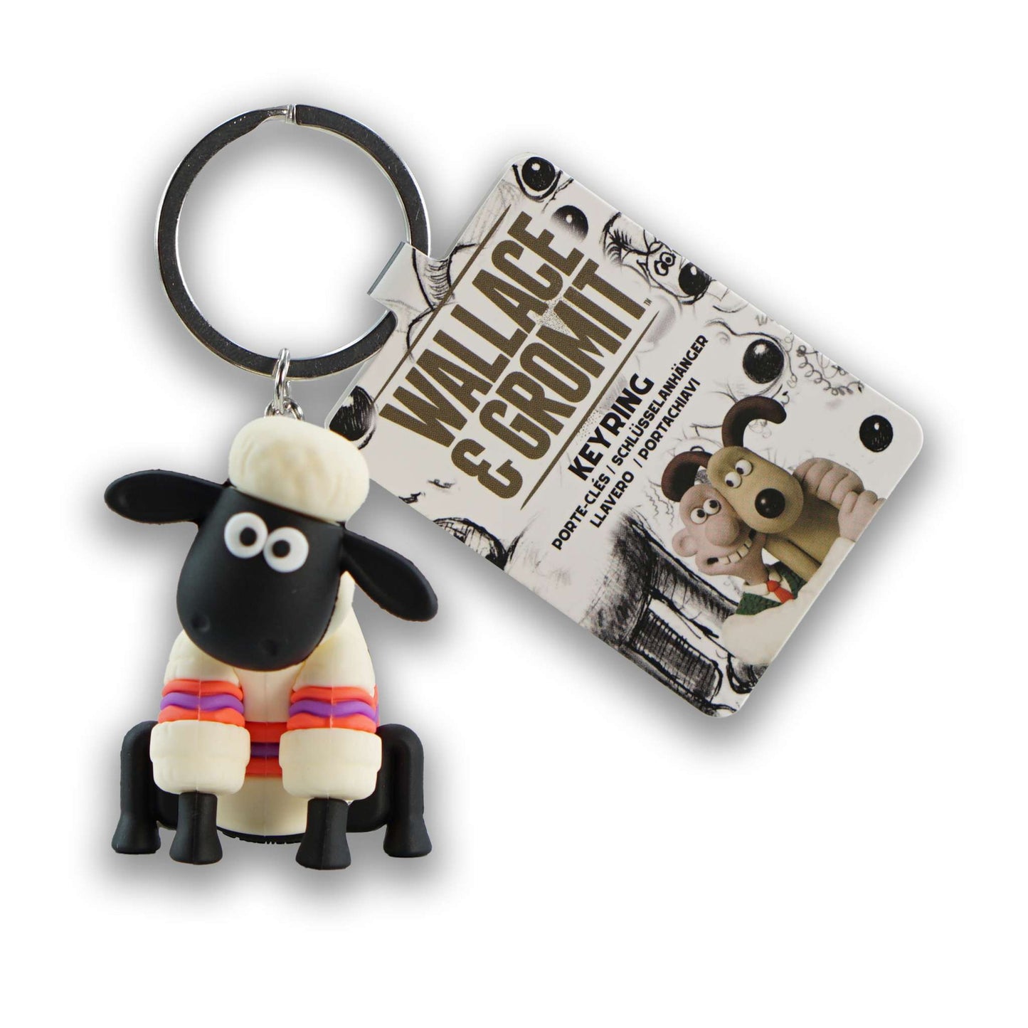 Keyring PVC - Wallace & Gromit (Shaun)