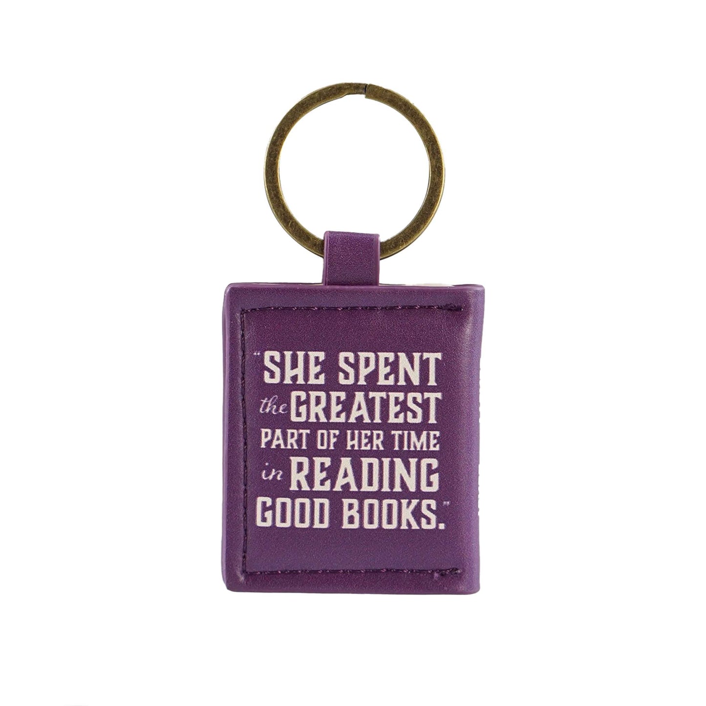 Beauty and the Beast Faux Leather Book Keyring