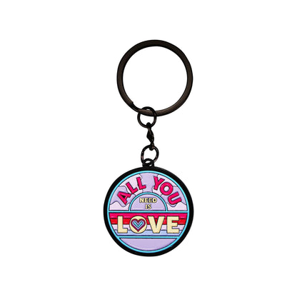 The Beatles All You Need Is Love Metal & Enamel Keyring