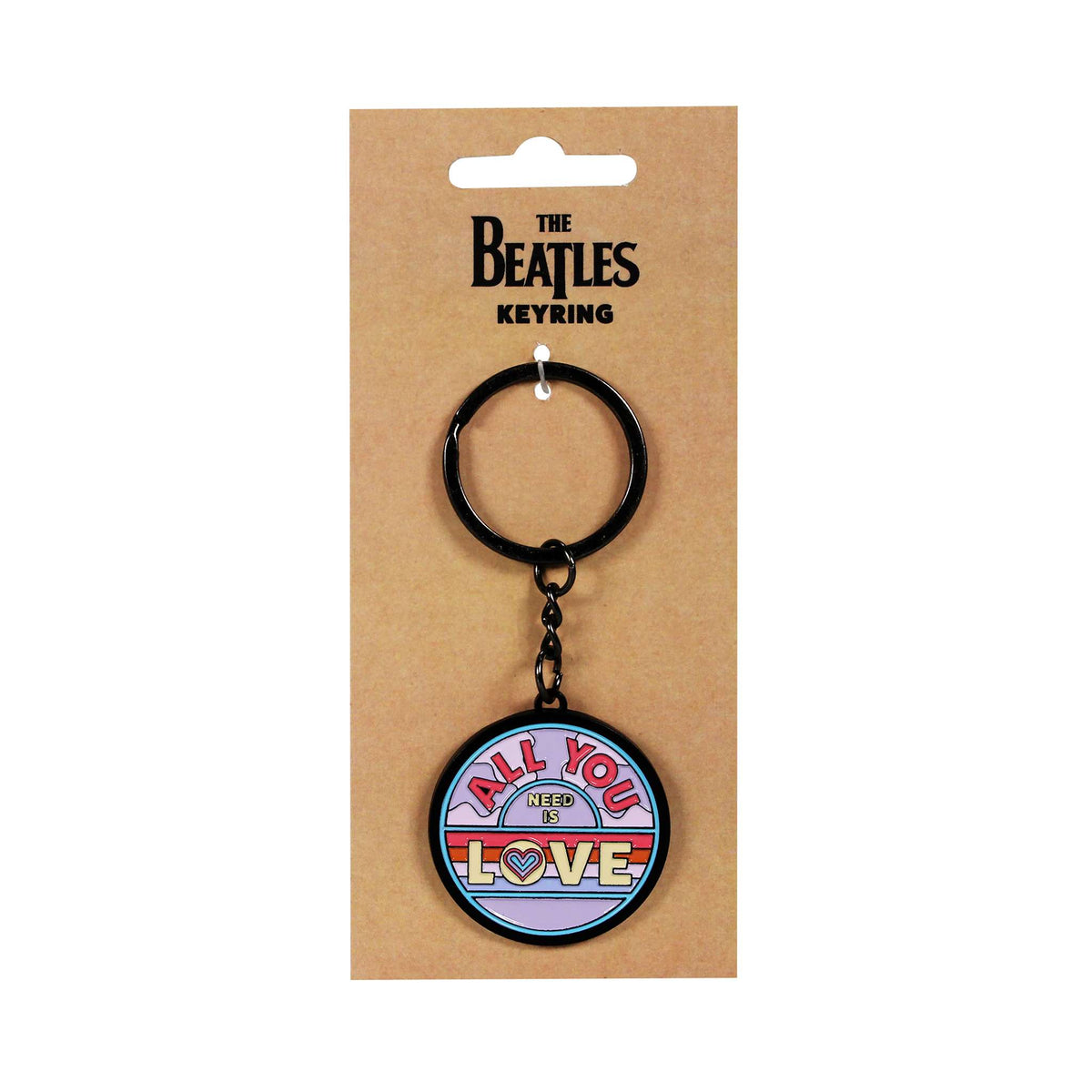 The Beatles All You Need Is Love Metal & Enamel Keyring