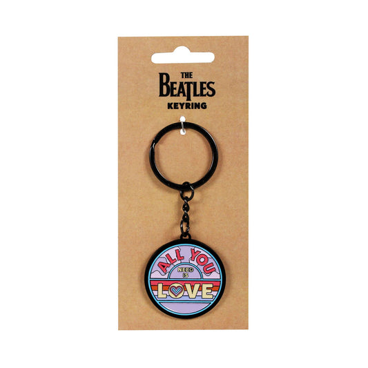The Beatles All You Need Is Love Metal Keyring