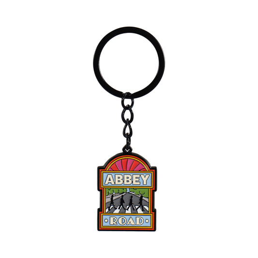 The Beatles Abbey Road Sign Metal Keyring