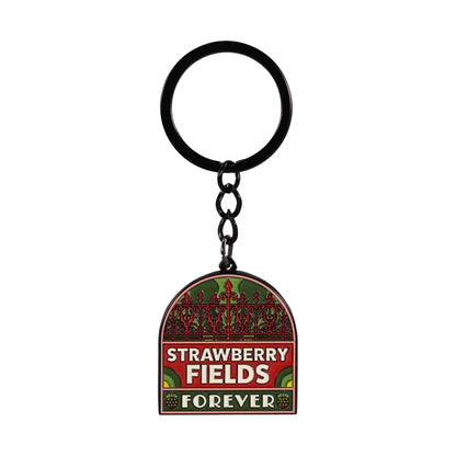 The Beatles Strawberry Fields Metal Keyring