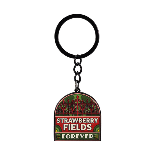 The Beatles Strawberry Fields Metal Keyring