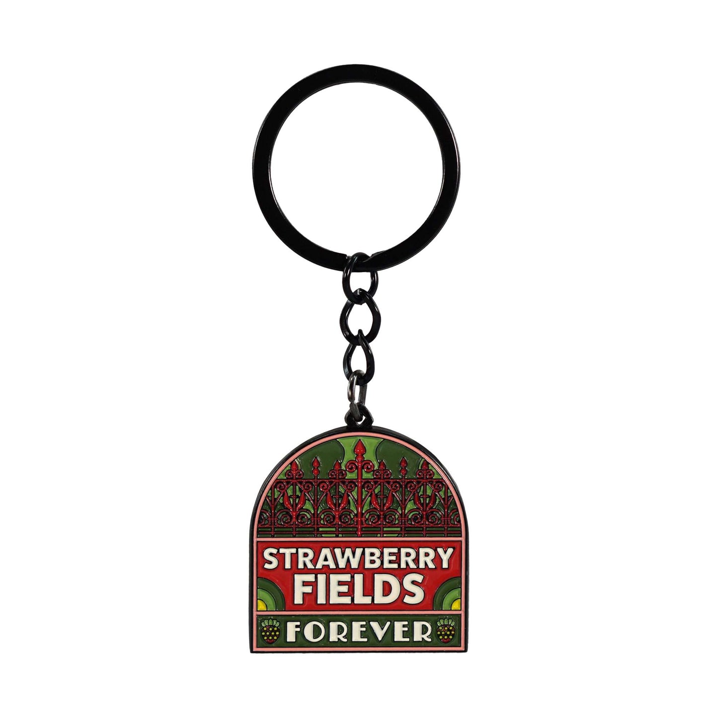 The Beatles Strawberry Fields Metal Keyring