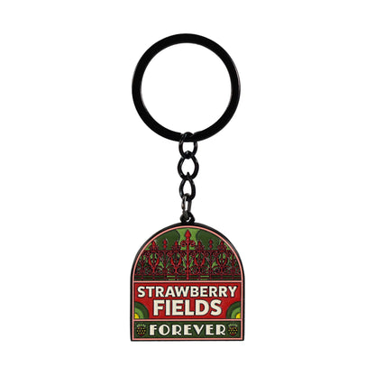 The Beatles Strawberry Fields Metal Keyring