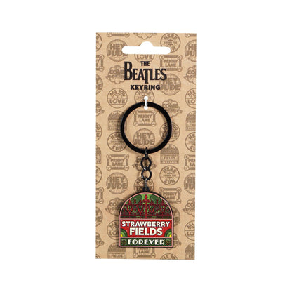 The Beatles Strawberry Fields Metal Keyring