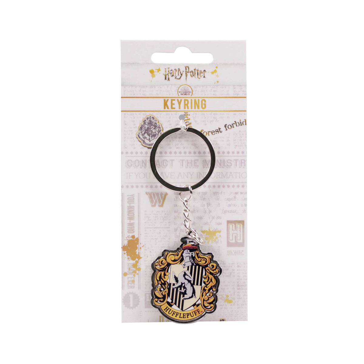 Harry Potter Hufflepuff Metal Keyring