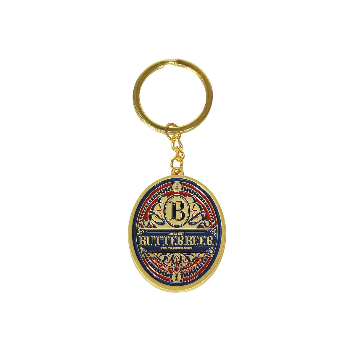 Harry Potter Butterbeer Metal & Enamel Keyring